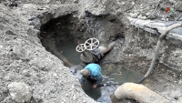 Сюжет АГТРК о ремонтных работах на водопроводах в Сухуме