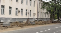 Во взаимодействии с экологами: Администрация Сухума проводит работы по благоустройству улицы Пушкина